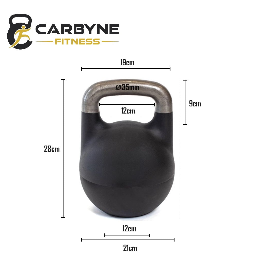 Adjustable CARBYNE 32KG competition kettlebell measurements