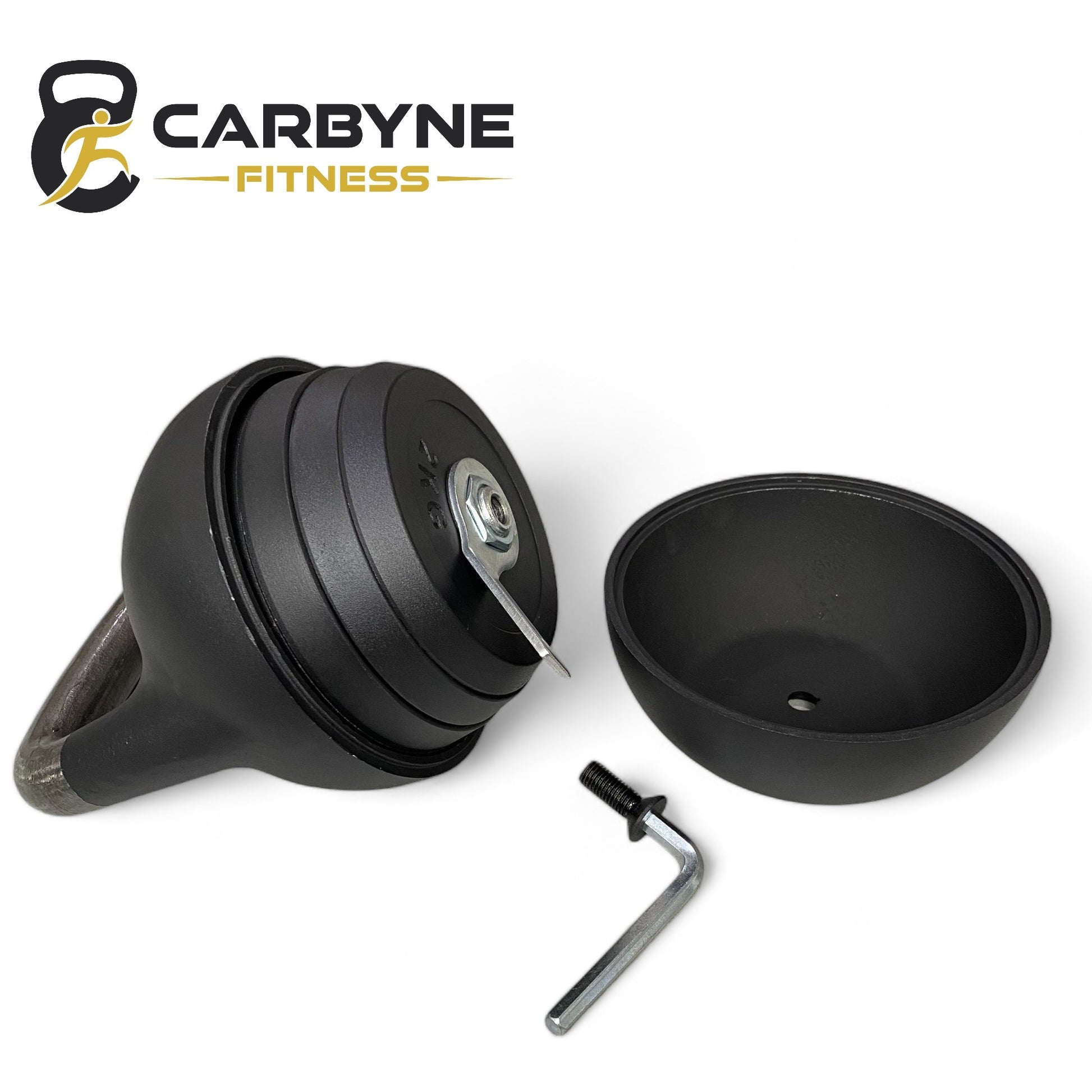 Adjustable CARBYNE 32KG competition kettlebell opened