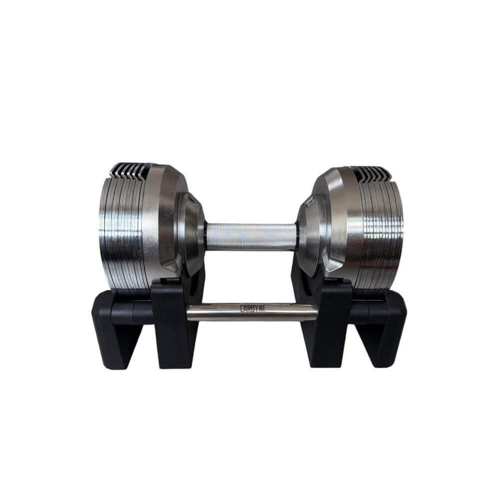 CARBYNE 415 adjustable dumbbell, premium home gym equipment, 4kg to 41.5kg, sleek and durable design for seamless workout transitions.