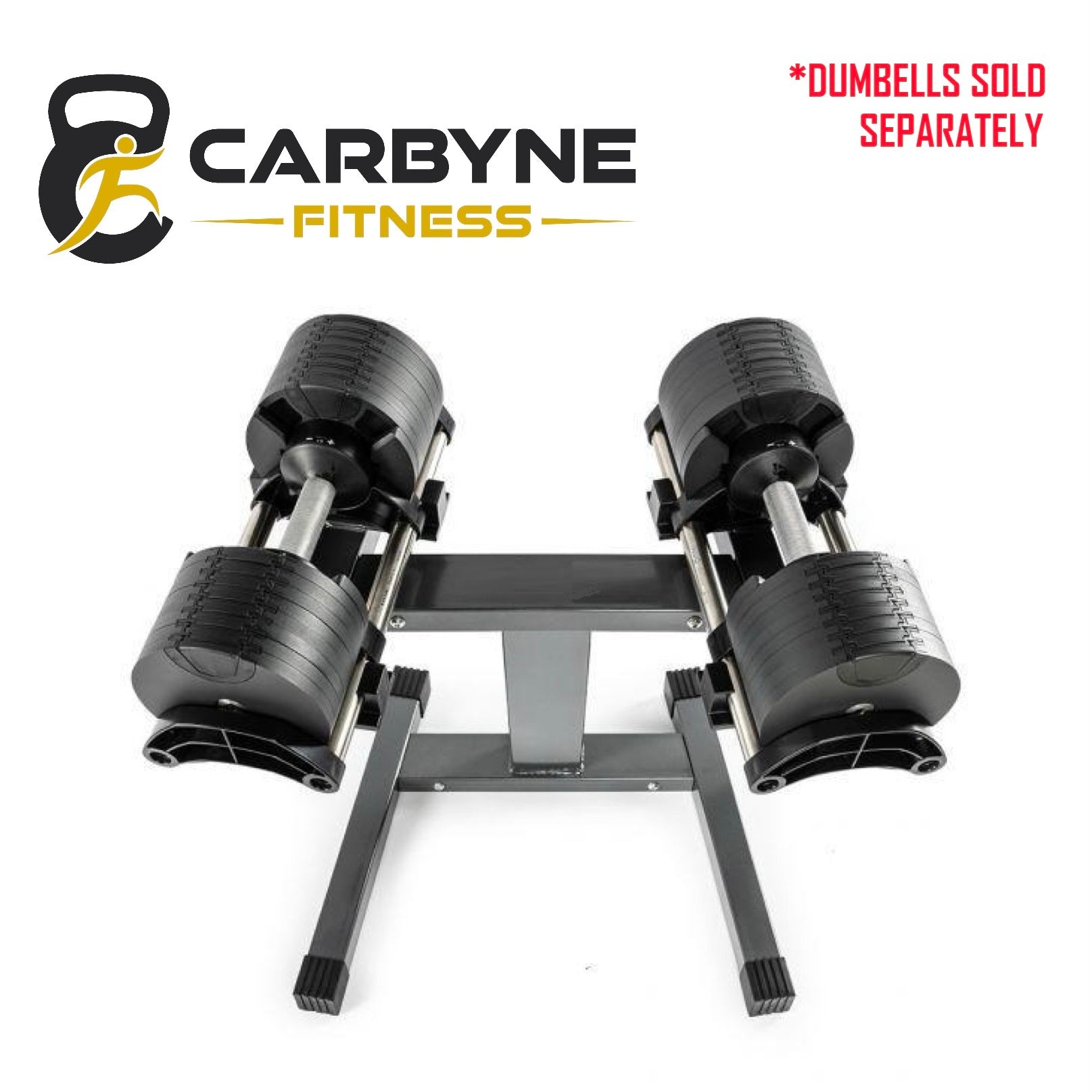Quick Adjustable Dumbbell Rack sold separately