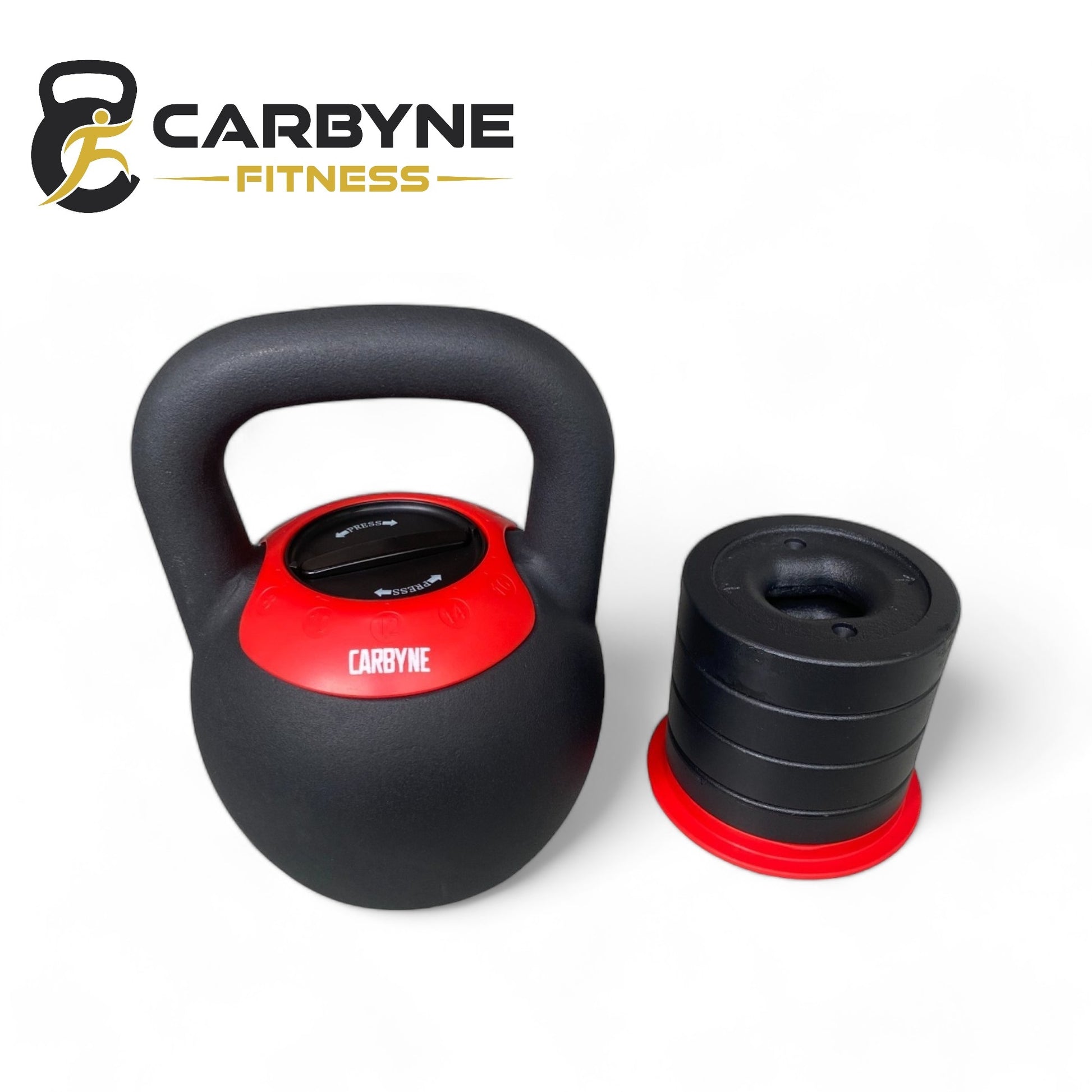 CARBYNE adjustable kettlebells red 8kg