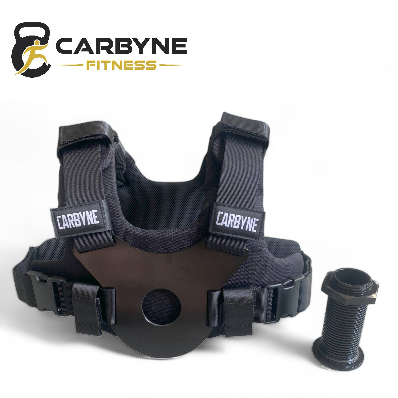 CARBYNE adjustable plate loaded weight vest front shot