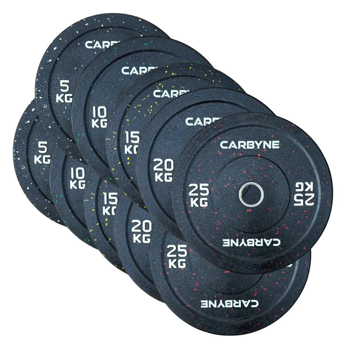CARBYNE Hi-Temp Bumper Plates full set quiet home gym equipment Singapore