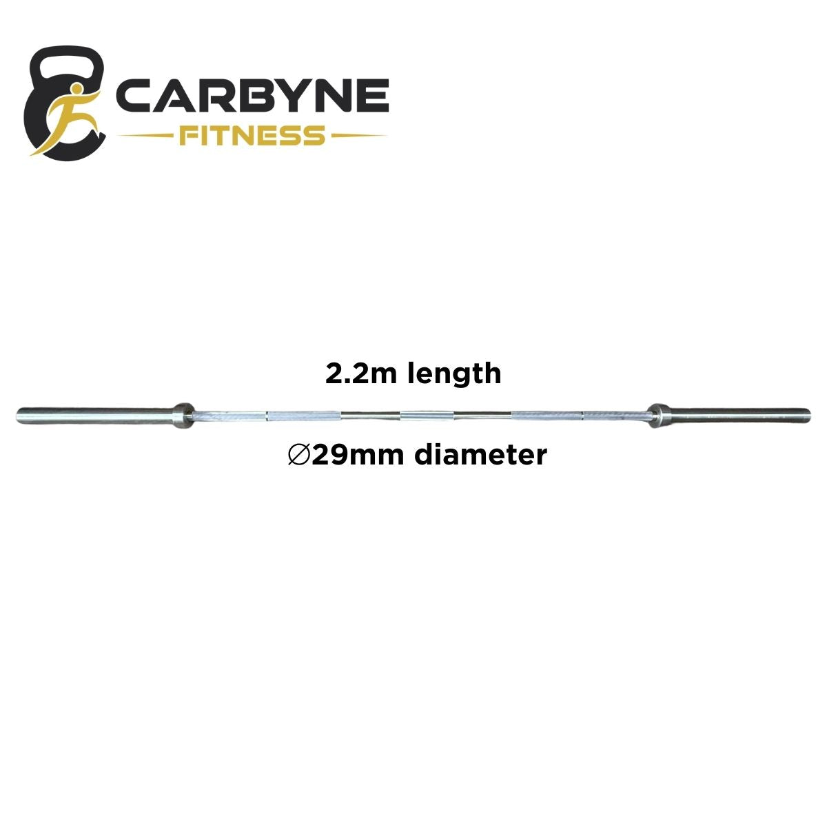 CARYBNE 2.2m Powerlifting Squat Bar