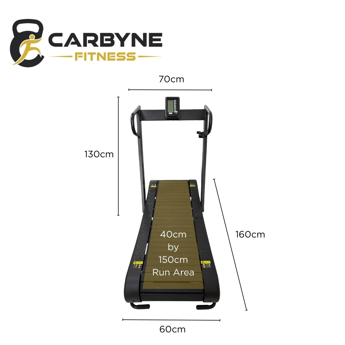 CARBYNE Air Runner Fold Curved Manual Treadmill