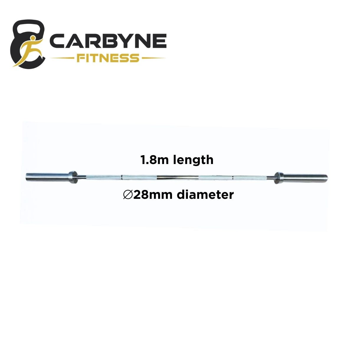 CARYBNE 1.8m Powerlifting Short Bar
