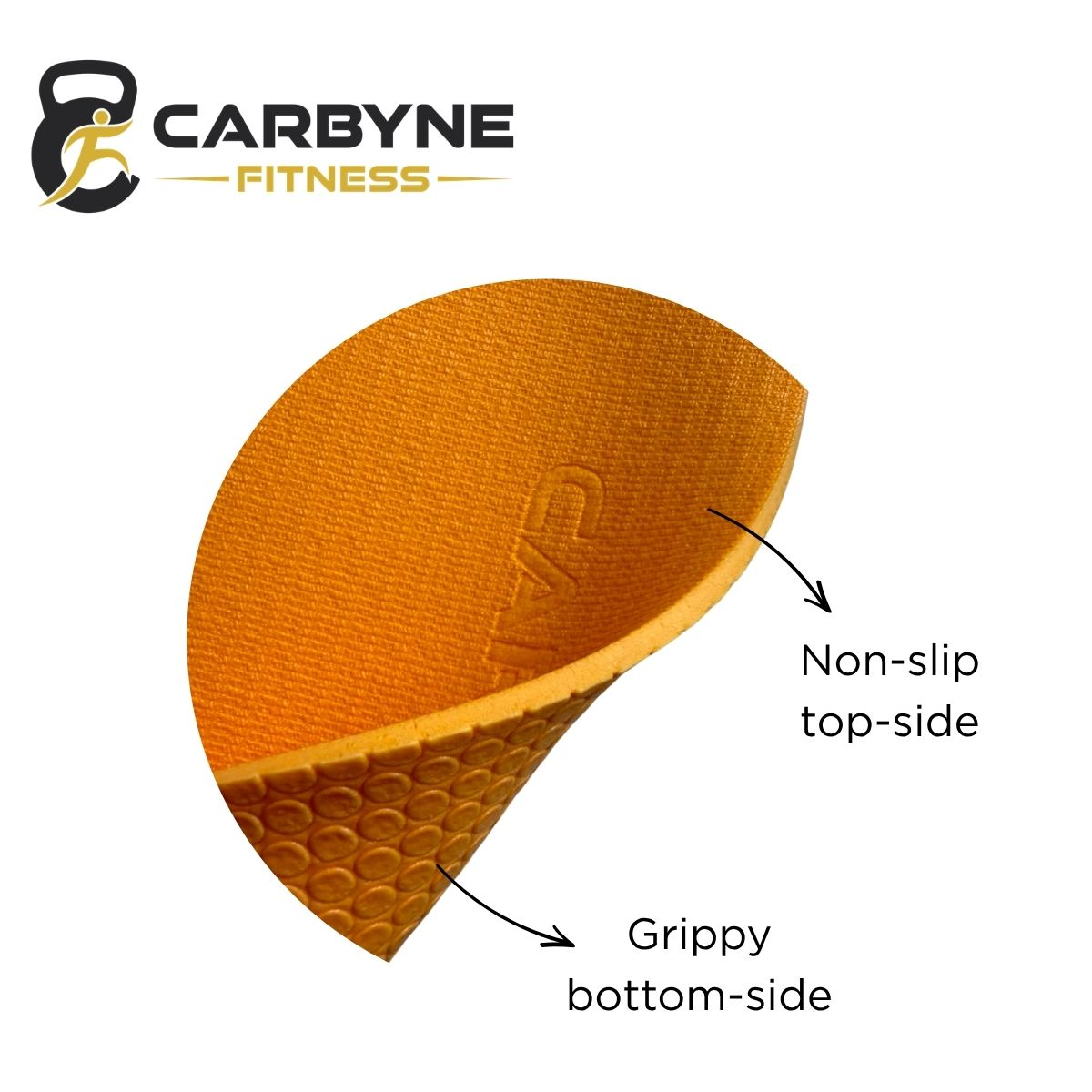 CARBYNE Yoga / Pilates Mat (5mm) - Yellow/Blue