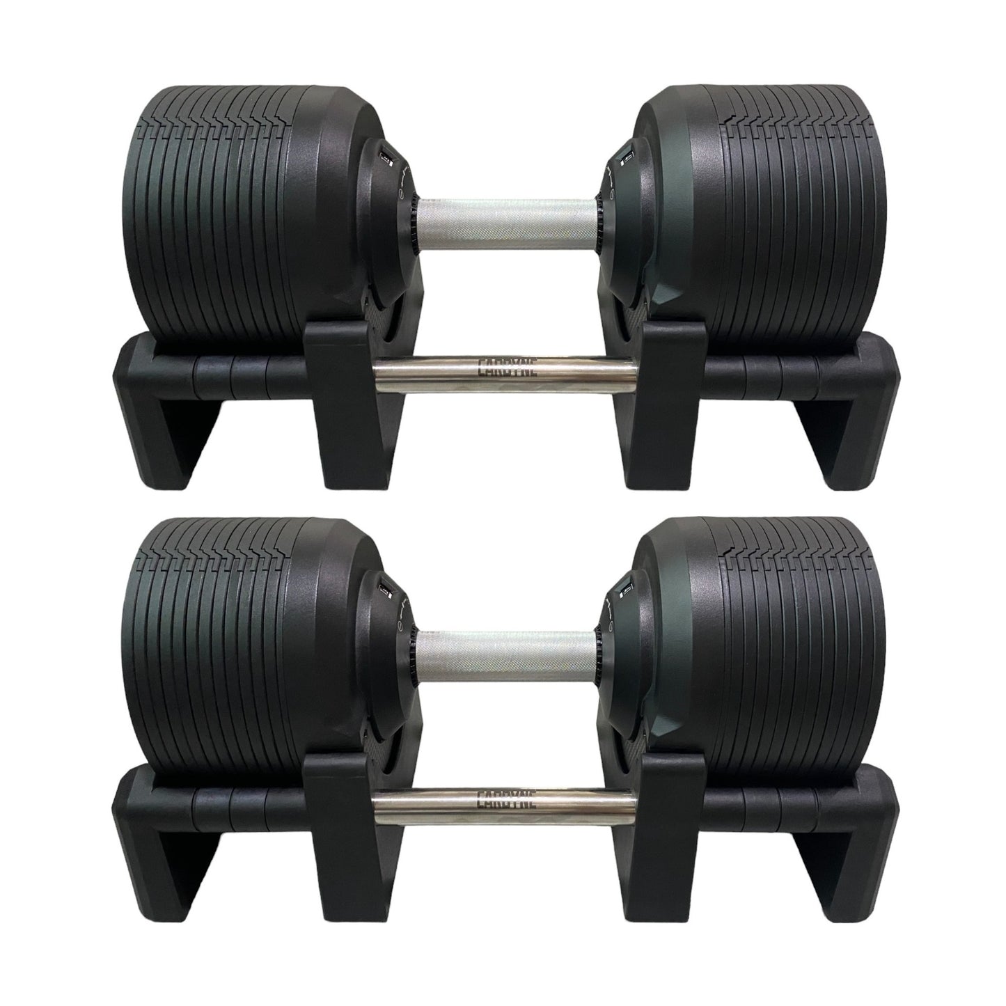 CARBYNE 415 Black Adjustable Dumbbell (1.5kg increments, from 4kg to 41.5kg)