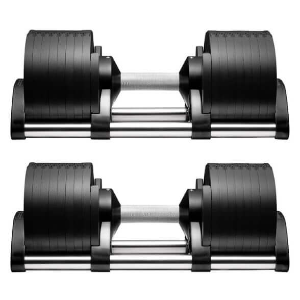 Quick Adjustable Dumbbells for Home Gym Fitness, Space-Saving Gym Equipment