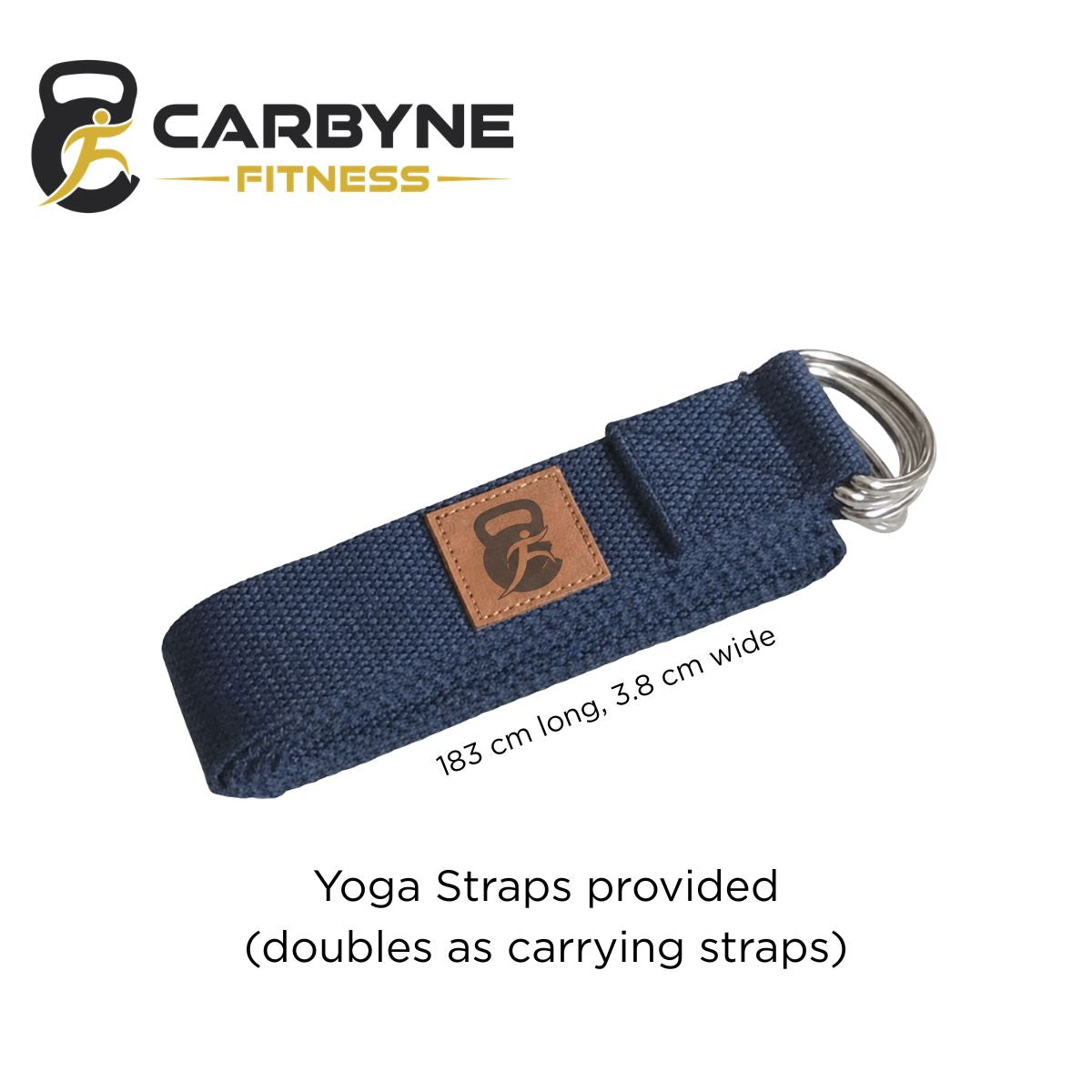 CARBYNE Yoga / Pilates Mat (5mm) - Yellow/Blue